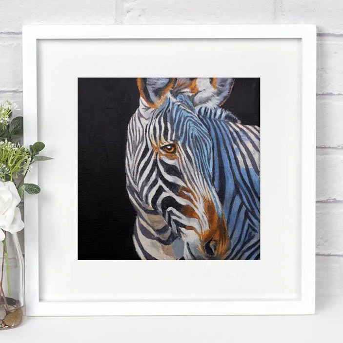 True Colors - Zebra — Ashley Corbello Art - Kansas City Pet